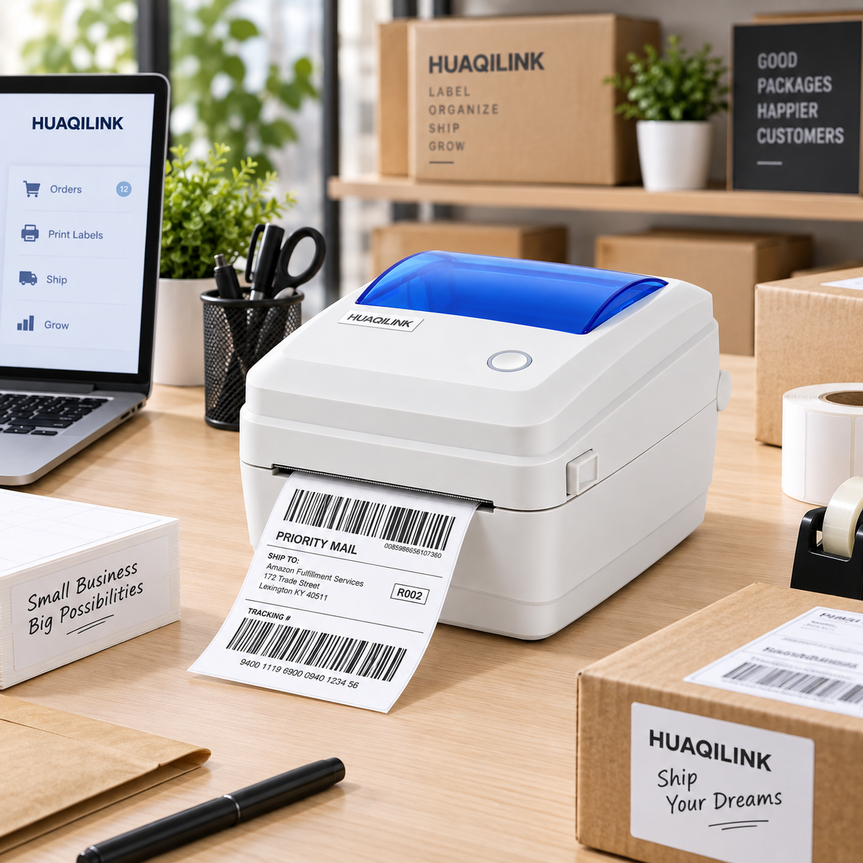 HQL-HQ480 e-commerce shipping label printing