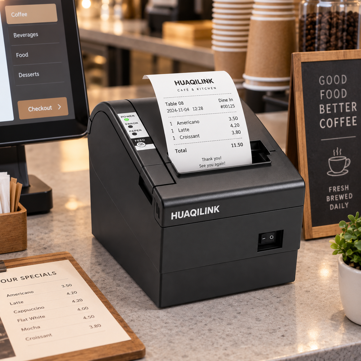 HQL-E802 Restaurant POS Application