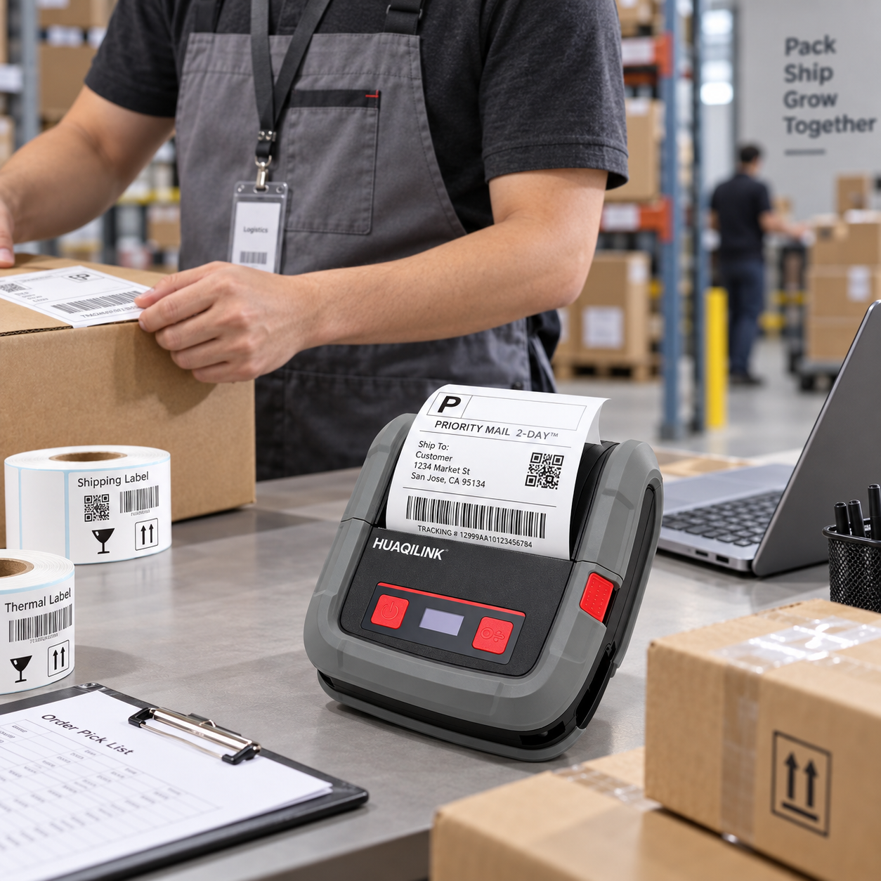 HQL-HQ400 warehouse mobile logistics application