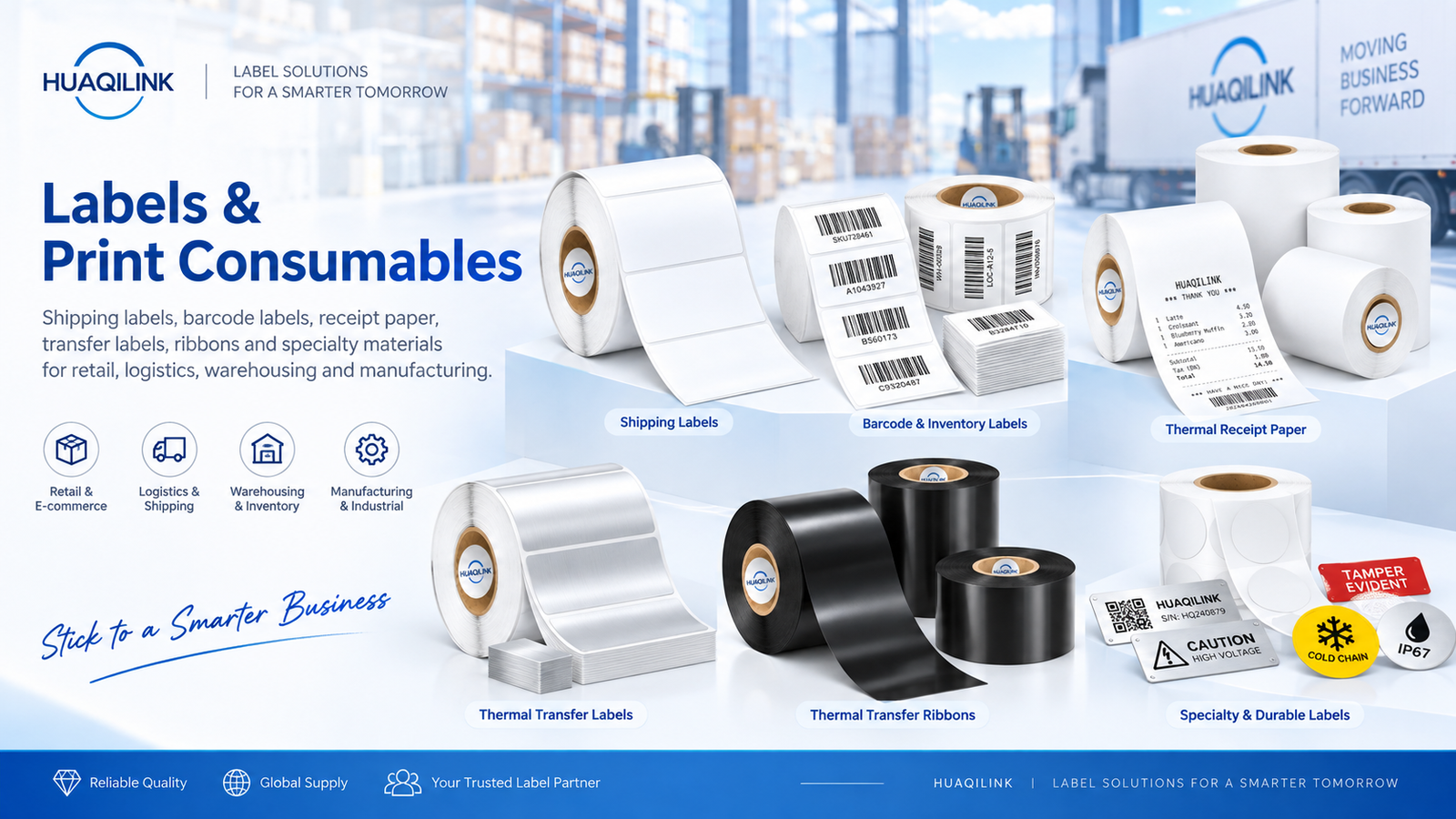 HUAQILINK Labels and Print Consumables