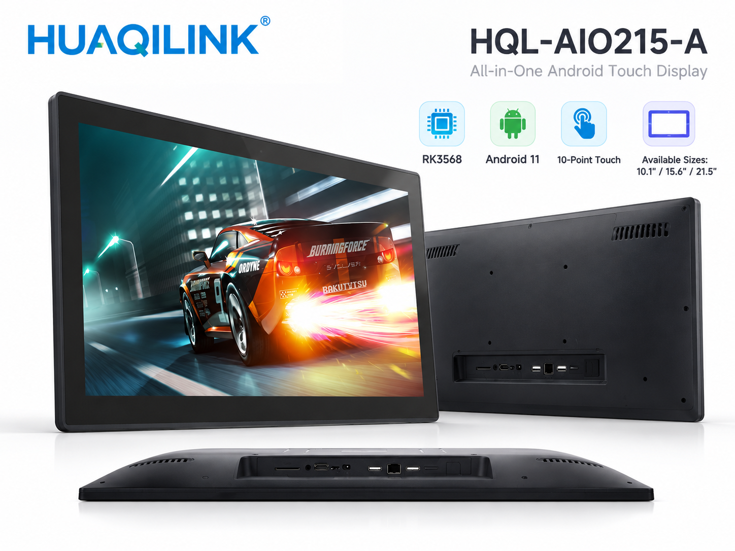 HQL-AIO215-A front rear and side views