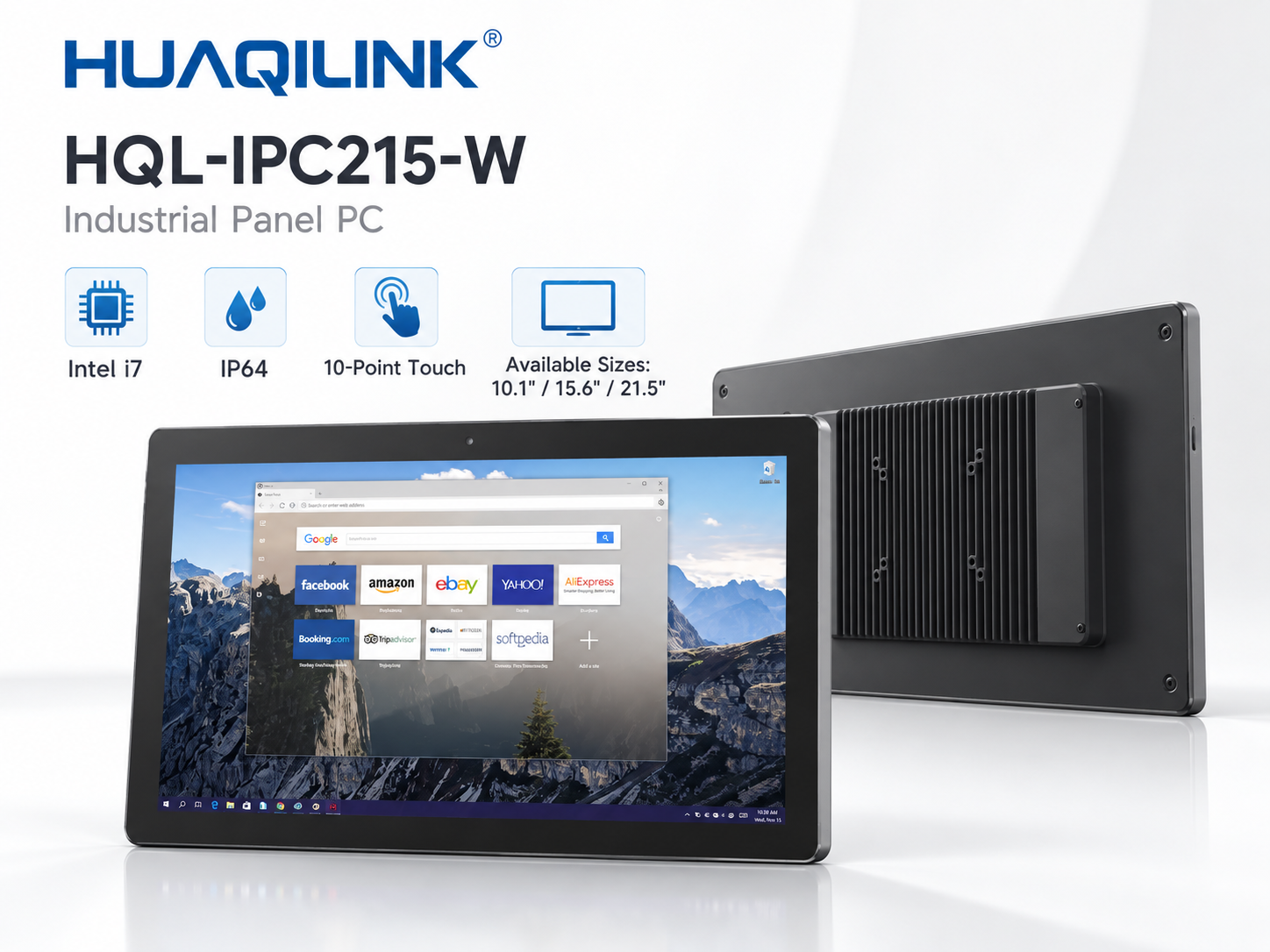 HQL-IPC215-W front and rear views