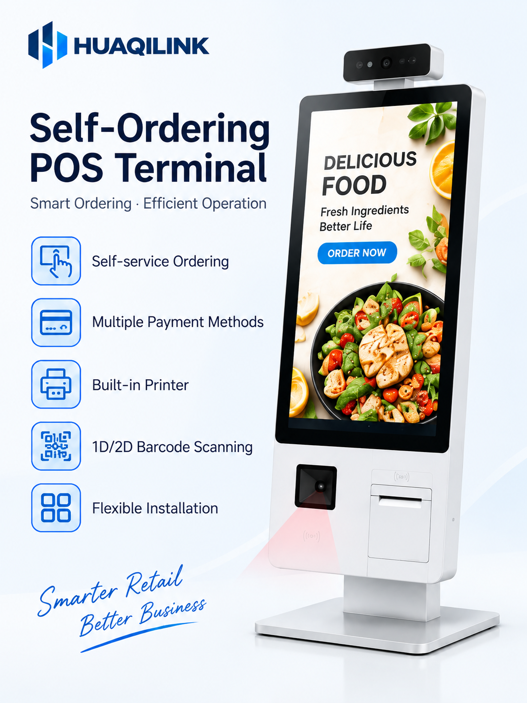 HQL-KIOSK15 Self-Ordering POS Terminal