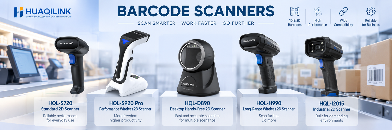 HUAQILINK Barcode Scanning for Every Workflow